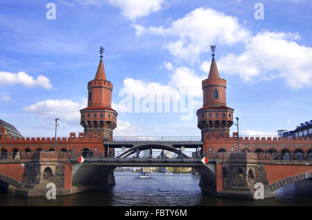oberbaumbruecke bridge berlin Stock Photo