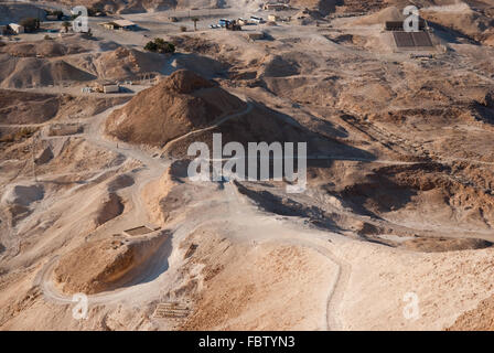 Siege ramp at Masada Stock Photo