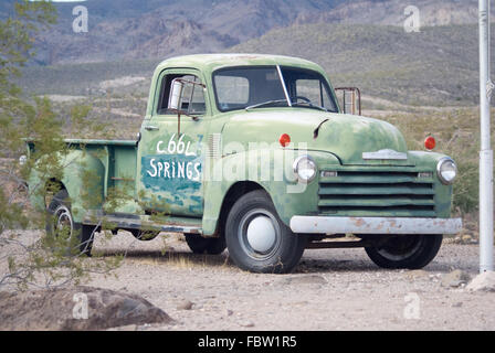 Route 66 Chevy Stock Photo