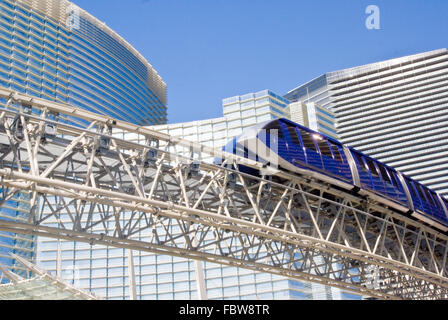 Monorail in Las vegas Stock Photo