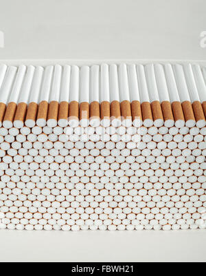 Stack of Cigarettes Stock Photo