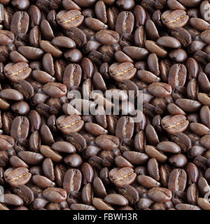 Coffee Beans Tilling Texture Stock Photo