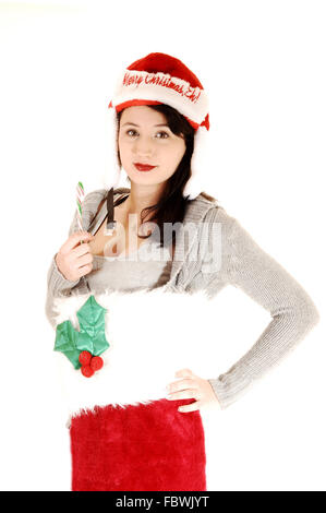 Santa Claus girl Stock Photo