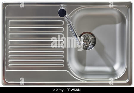 Water Tap and Sink Cutout Stock Photo