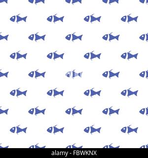 Seamless pattern of fish Stock Vector