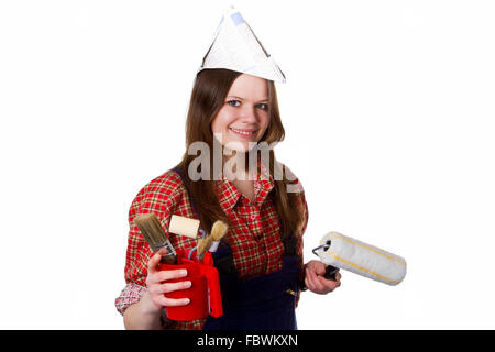 Young painter Stock Photo