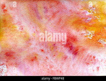 watercolor abstract hand painted background Stock Photo
