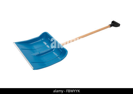 A snow shovel isolated on the white background Stock Photo