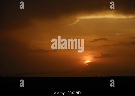 Awesome stormy sunset sky with dramatic colors.. Fantastic skies on the ...