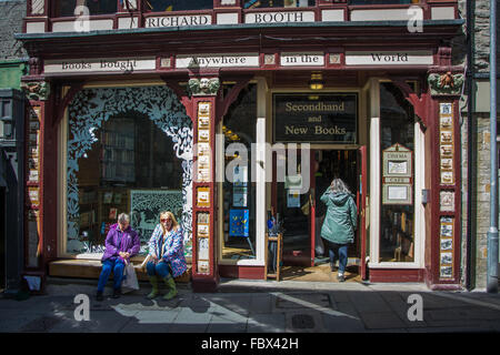 Famous Richard Booth bookshop in Hay-on-Wye, Wales Stock Photo