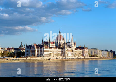 budapest parliament danube Stock Photo