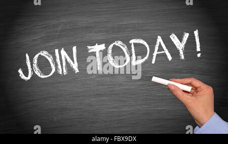 Join today ! Stock Photo