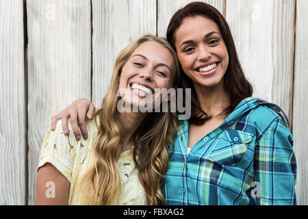 Two friends smiling Stock Photo