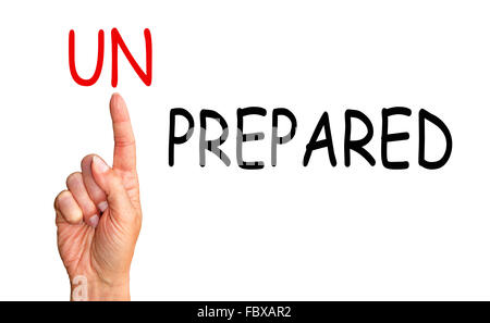 We are prepared Stock Photo