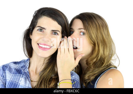 Telling a Secret Stock Photo