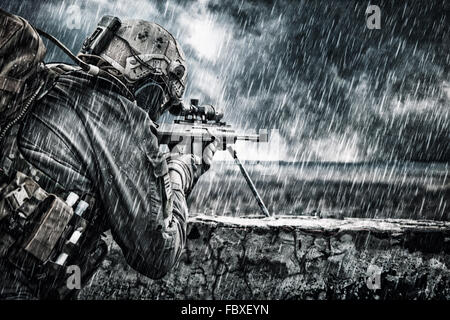 U.S. Army sniper Stock Photo