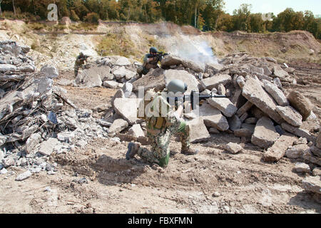 Navy SEAL Team Stock Photo