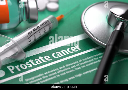 Diagnosis - Prostate Cancer. Medical Concept. Stock Photo