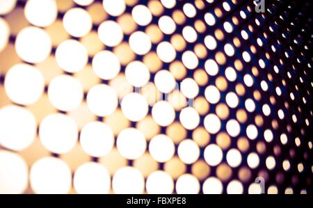 Led Lights Panel Backdrop. Blurred Leds Abstract Background. Stock Photo