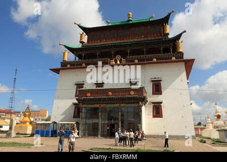 Gandan Monastery Ulaanbaatar Stock Photo