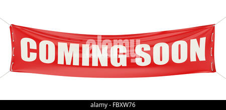 Coming soon concept isolated on white background Stock Photo