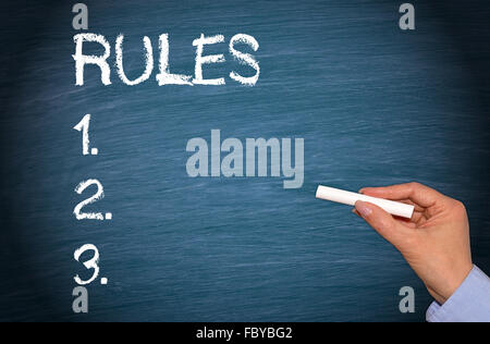 The Rules Stock Photo