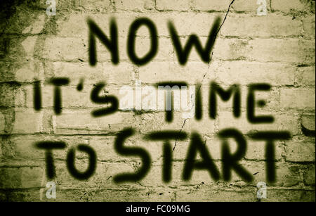 Time To Start Concept Stock Photo