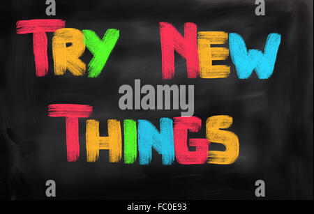 Try New Things Concept Stock Photo