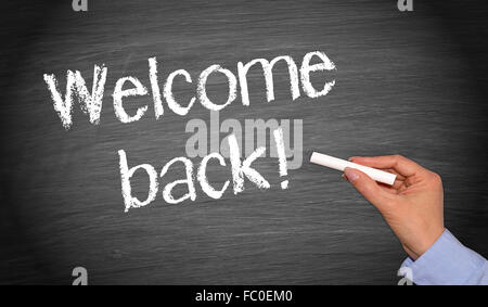 Welcome back ! Stock Photo