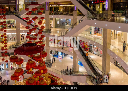 Pavilion shopping mall preparing for the Chinese New Year in Kuala Lumpur Malaysia Stock Photo