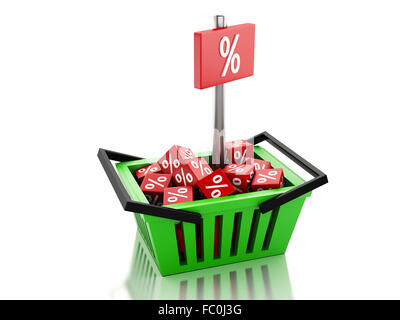 3d Shopping basket with red cubes on computer keyboard. Online shopping ...