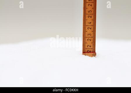 20 cm Fresh-Fallen Snow Stock Photo