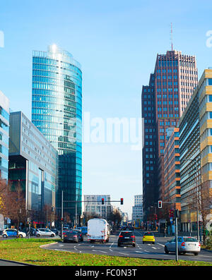 View of Potsdamer platz - business downtown of Berlin ...