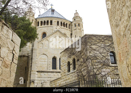 Abbey of the Dormition in Jerusalem . Stock Photo