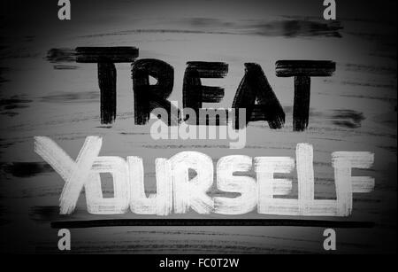 Treat Yourself Concept Stock Photo