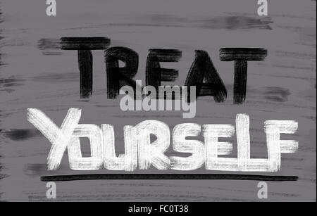 Treat Yourself Concept Stock Photo