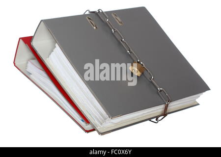 two protected folders Stock Photo