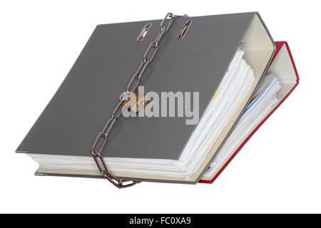 two protected file folders Stock Photo