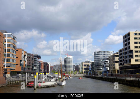 hamburg port city Stock Photo