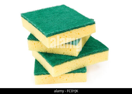 Four scouring sponges Stock Photo