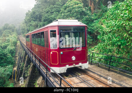 The Peak Tram funicular railway in Hong Kong, China Stock Photo - Alamy