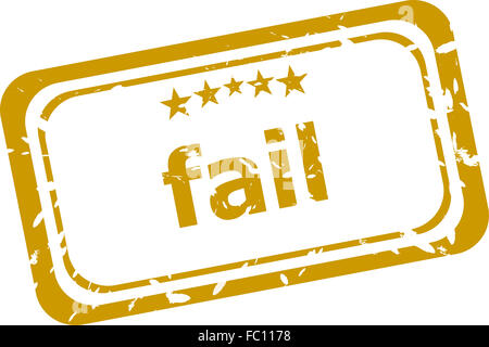 fail stamp isolated on white background Stock Photo