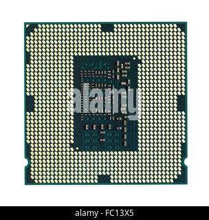 Computer chip cpu, close up; Computer technology Stock Photo - Alamy
