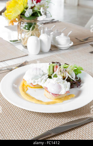 Eggs Benedict Stock Photo