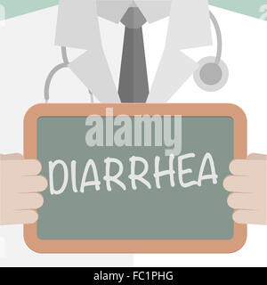 Medical Board Diarrhea Stock Photo