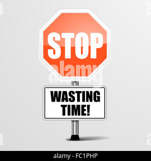 Stop Wasting Time Stock Photo
