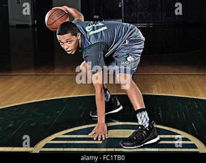 Chino Hills, CA. 8th Dec, 2015. Nationally Ranked Top Prep Basketball player Jayson Mitchell #12 of Chino Hills High School.Chino Hills Basketball Team Photo Day and Media photos.Mandatory Photo Credit: Louis Lopez/Cal Sport Media. © csm/Alamy Live News Stock Photo