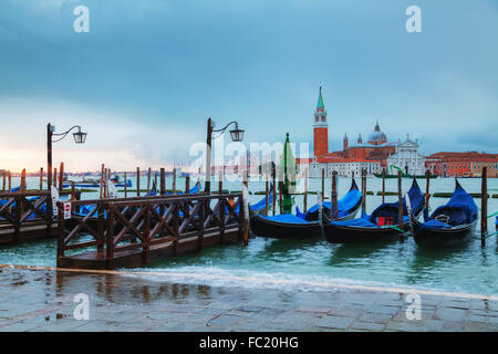 Basilica Di San Giorgio Maggiore in Venice, Italy at sunrise Stock Photo