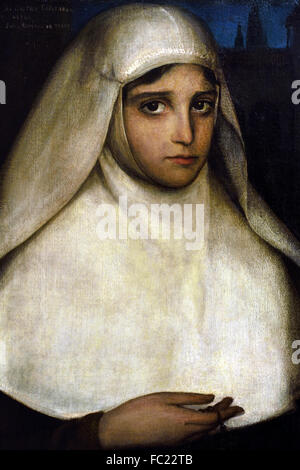 Nun 1911 Julio Romero de Torres 1874 - 1930 Andalusia Spanish Spain Stock Photo