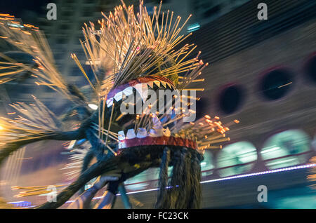 fire dragon festival hong kong Stock Photo